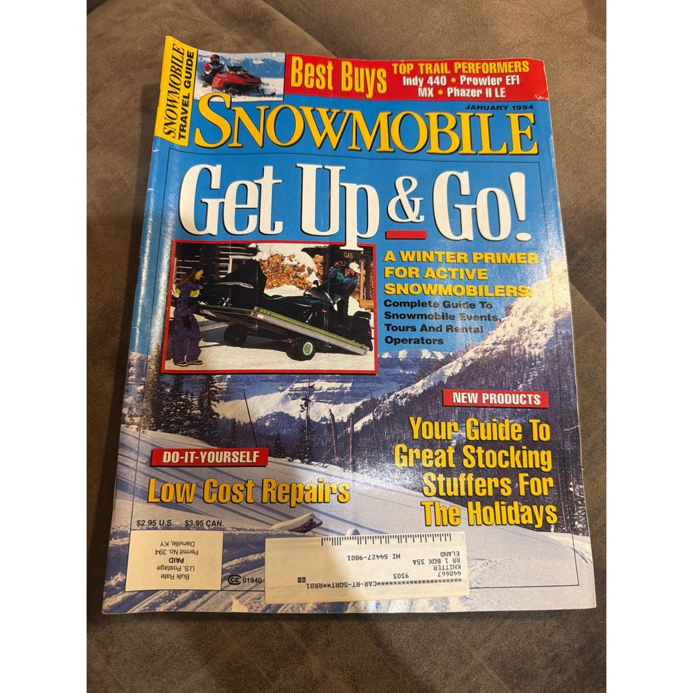 Snowmobile Magazine January 1994 Best Buys Indy 440 Phazer II LE Vintage Issue